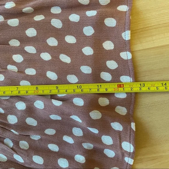 Abercrombie fitch nwt pink polka dot peplum babydoll tank XS - Picture 6 of 6